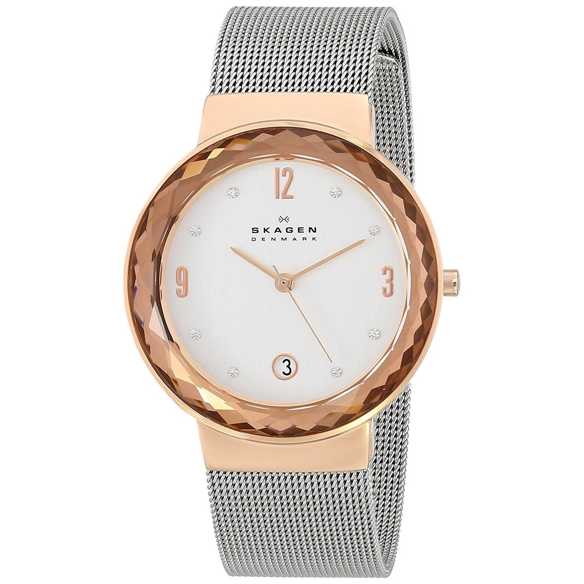 Skagen Women's 456LRS Leonora Crystal Stainless Steel Watch