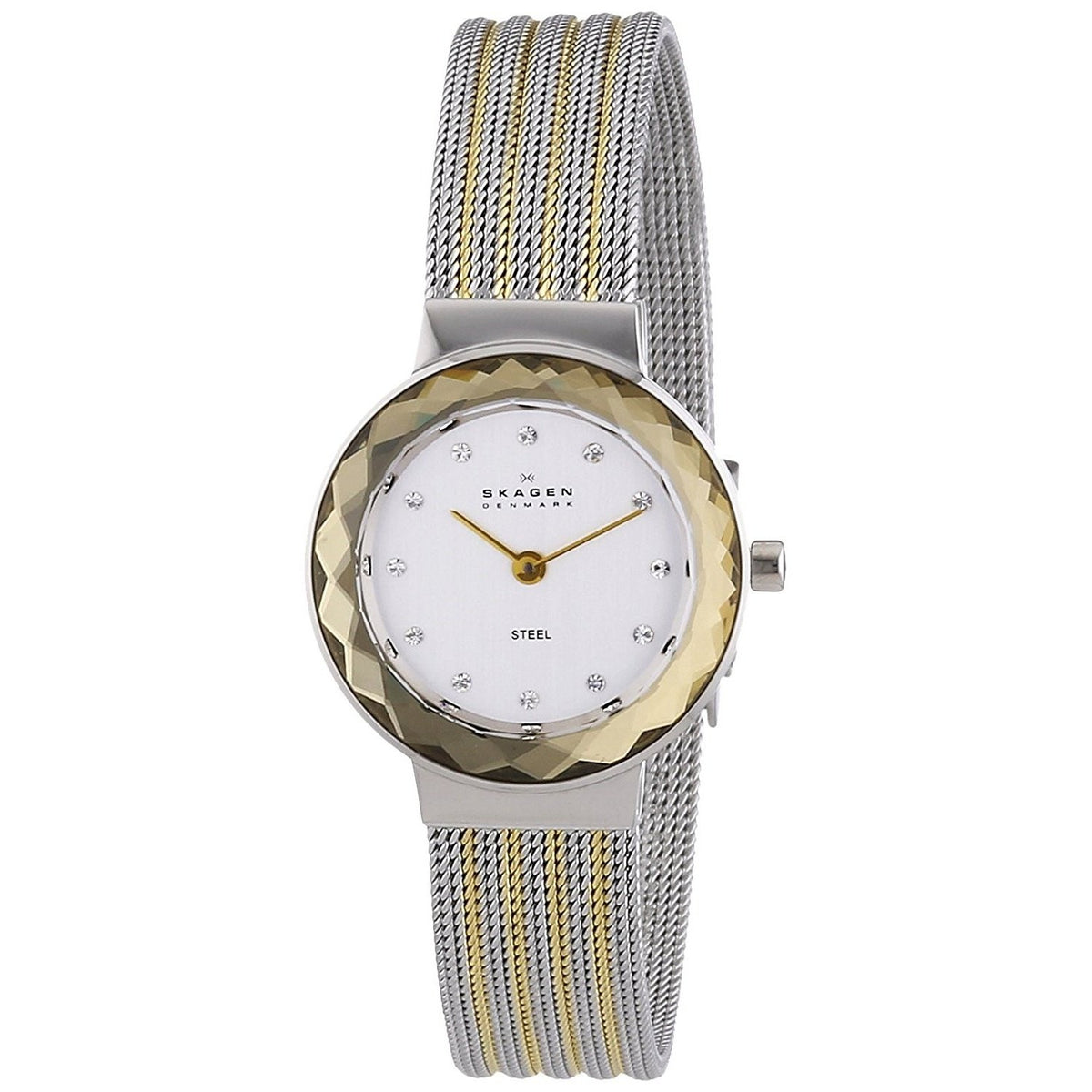 Skagen Women's 456SGS1 Leonora Crystal Two-Tone Stainless Steel Watch