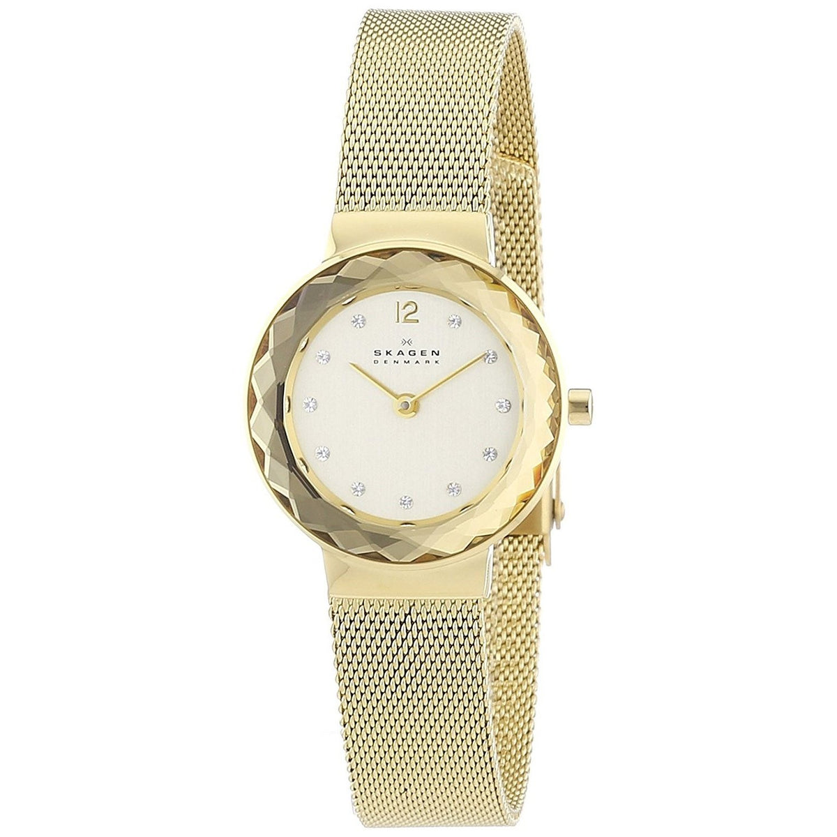 Skagen Women's 456SGSG Leonora Crystal Gold-Tone Stainless Steel Watch