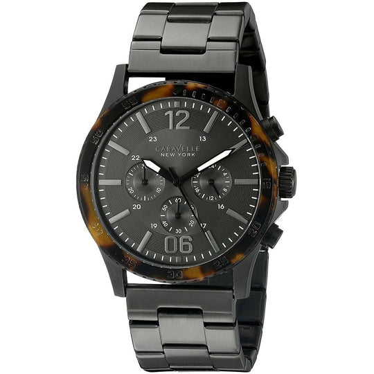 Bulova Men's 45A125 Caravelle Chronograph Grey Stainless Steel Watch