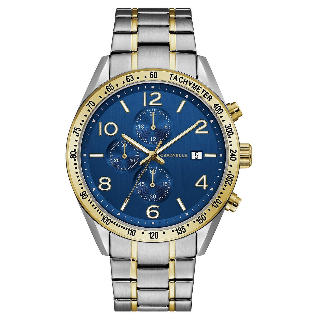 Bulova Men&#39;s 45B152 Caravelle Chronograph Two-Tone Stainless Steel Watch