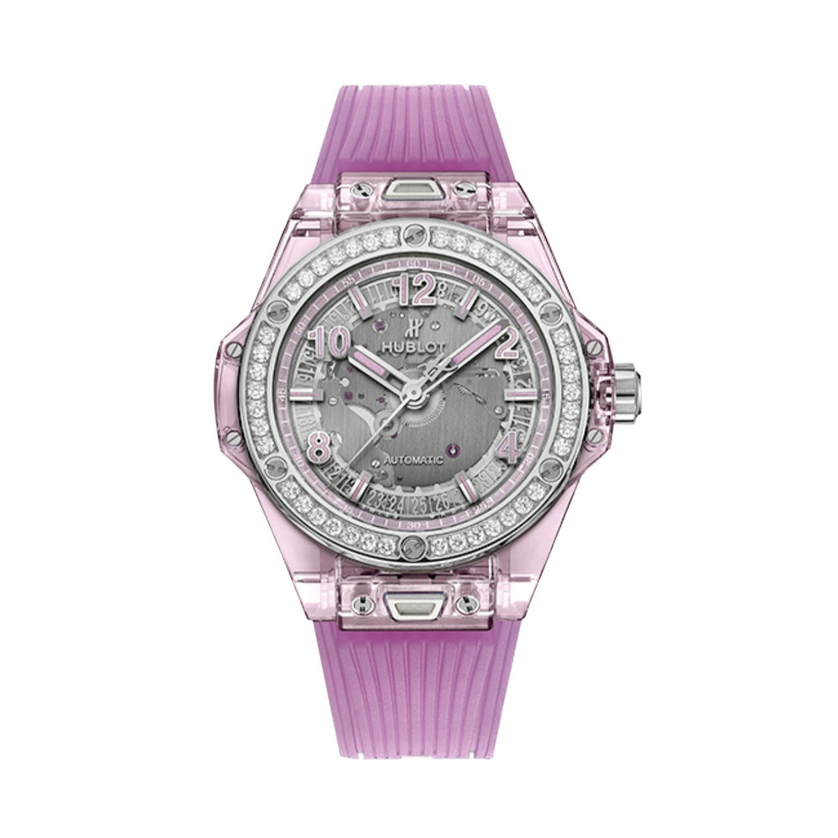 Hublot Women's 465.JP.4802.RT.1204 Big Bang One Click Pink Rubber Watch
