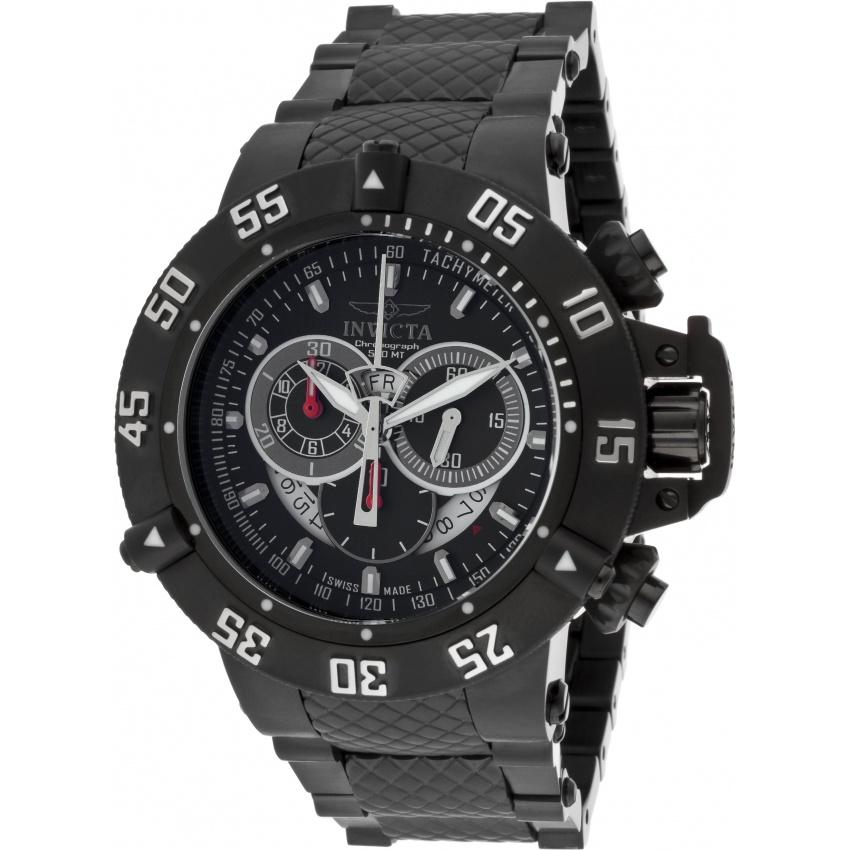 Invicta Men's 4695 Subaqua Chronograph Black Stainless Steel Watch