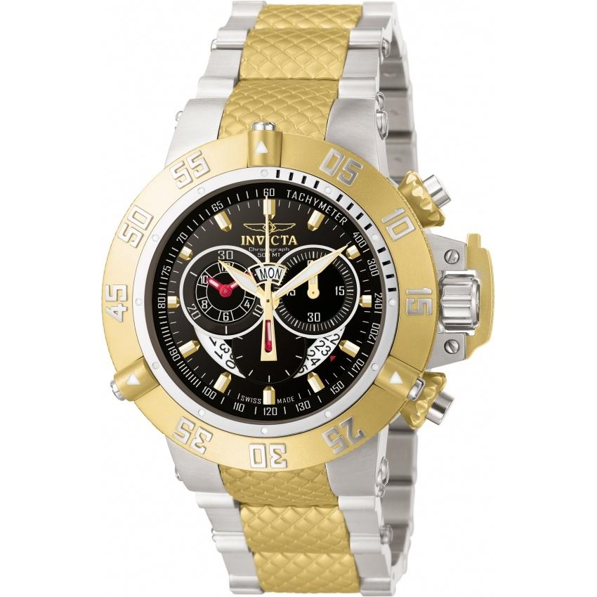 Invicta Men's 4698 Subaqua Chronograph Gold-Tone and Silver Stainless Steel Watch