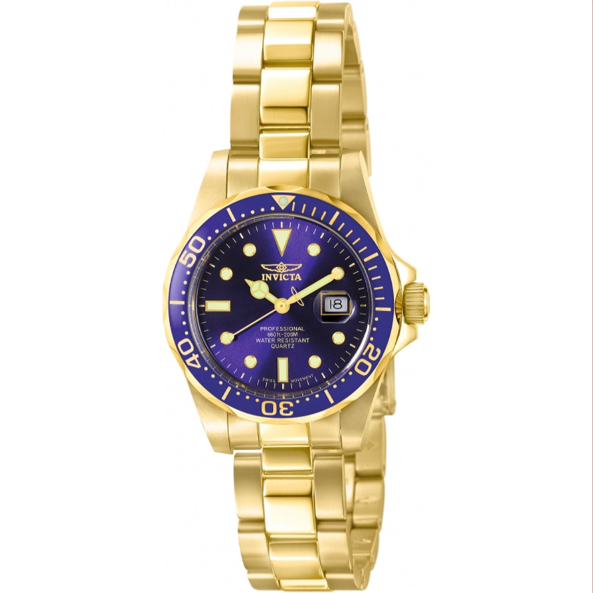 Invicta Women's 4870 Pro Diver Gold-Tone Stainless Steel Watch