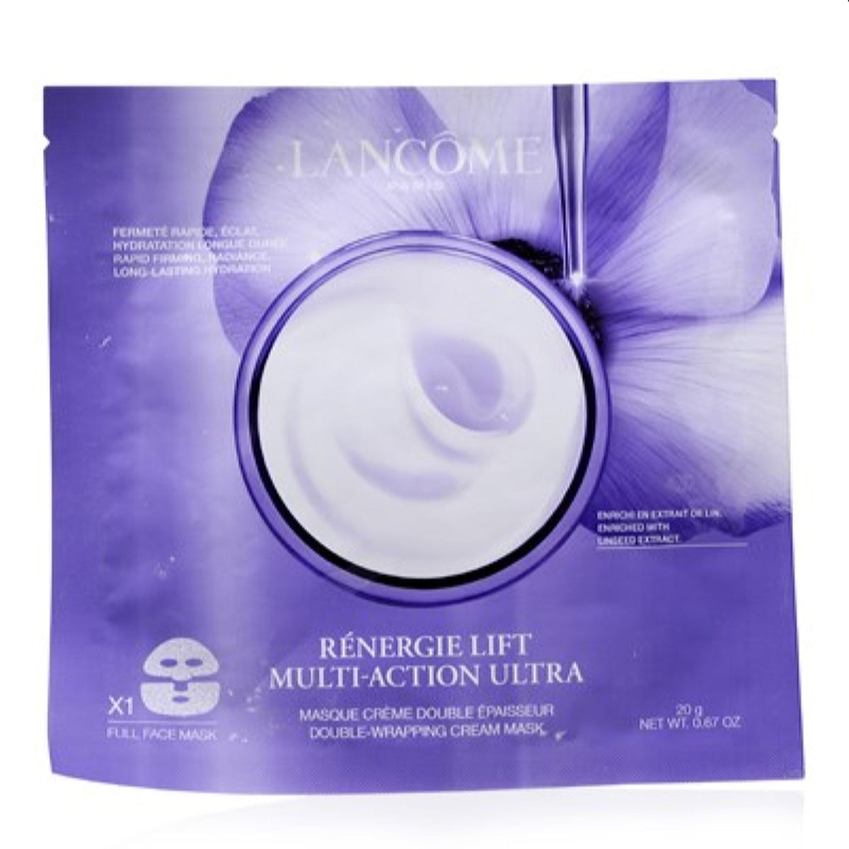 Lancome Renergie Lift Multi-Action Ultra Double-Warapping Cream Mask 0.67 Oz  