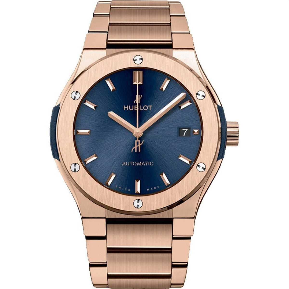 Hublot Men's 510.OX.7180.OX Classic Fusion Rose-Tone 18Kt Rose Gold Watch