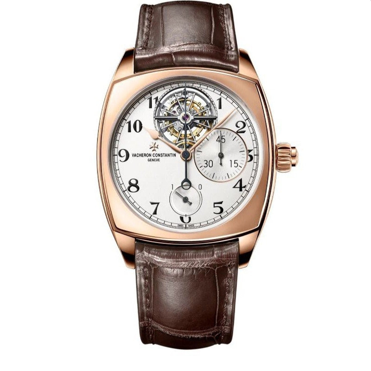 Vacheron Constantin Men's 5100S-000R-B125 Harmony Brown Leather Watch