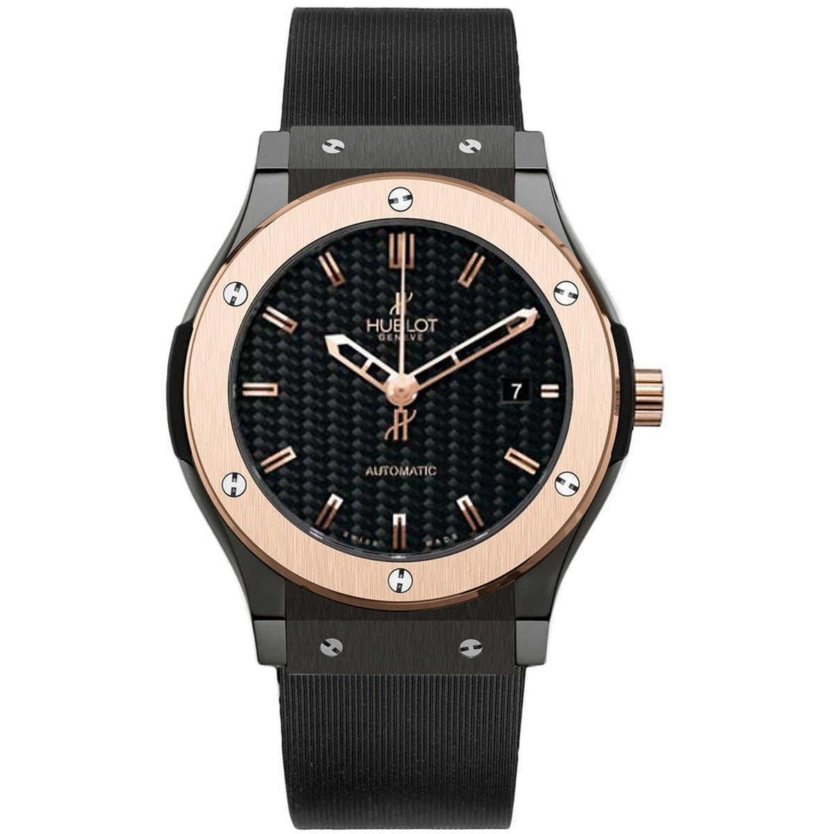 Hublot Men's 511.CO.1780.RX Classic Fusion Black Rubber Watch