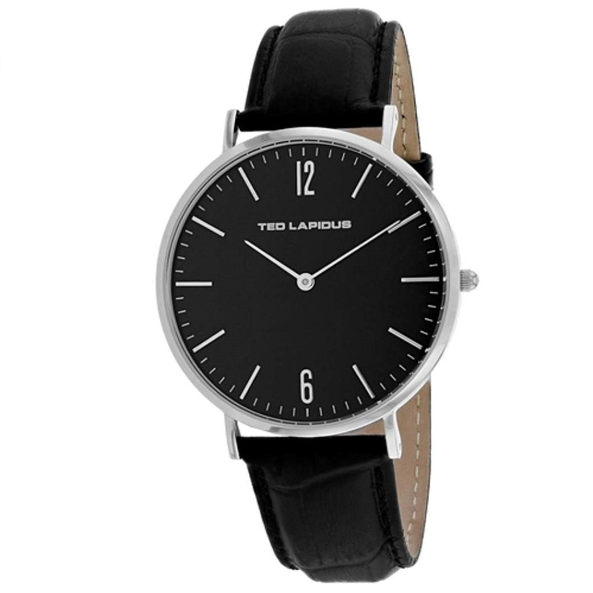 Ted Lapidus Men's 5131201 Classic Black Leather Watch