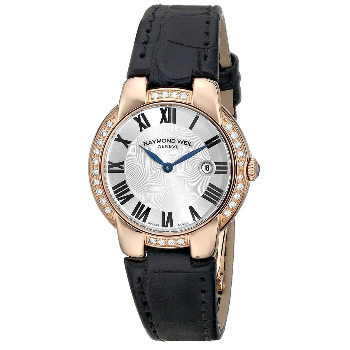 Raymond Weil Women's 5229-PCS-01659 Jasmine Black Leather Watch