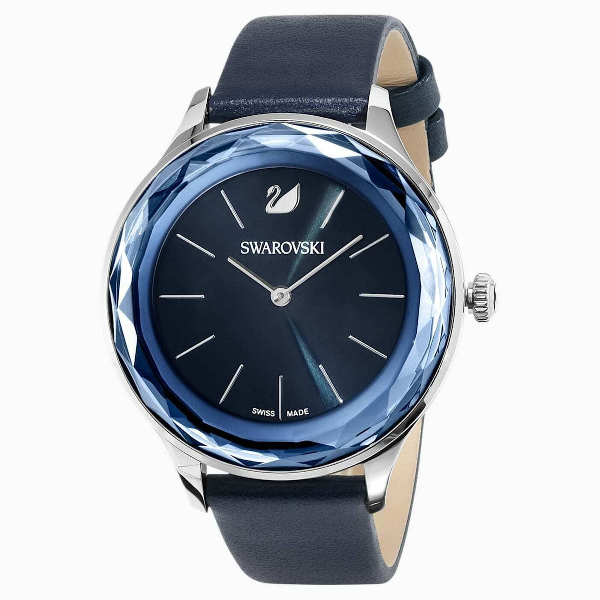 Swarovski Women&#39;s 5295349 Octea Nova Blue Leather Watch
