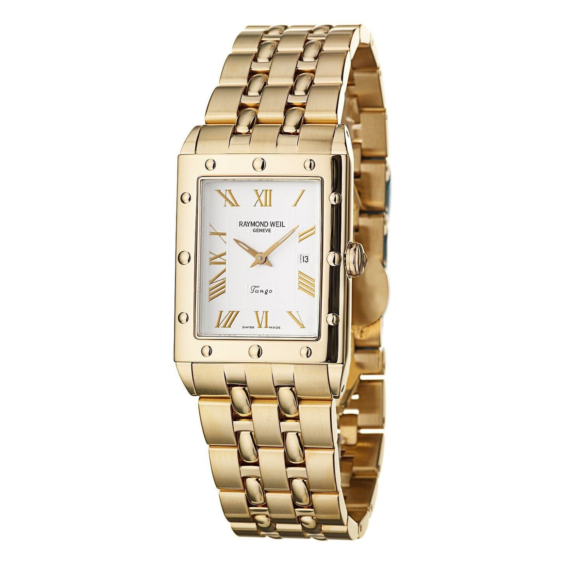 Raymond Weil Women&#39;s 5381-P-00308 Tango Gold-Tone Stainless Steel Watch
