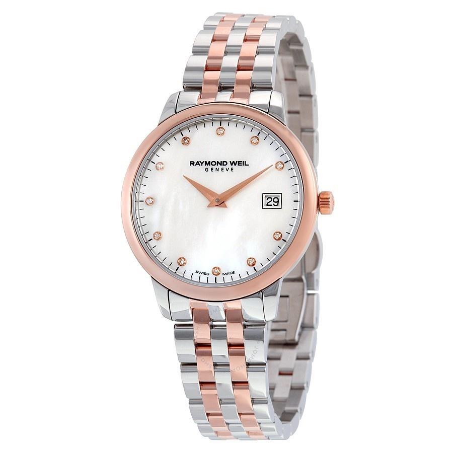 Raymond Weil Women&#39;s 5388-SP5-97081 Toccata Diamond Two-Tone Stainless Steel Watch