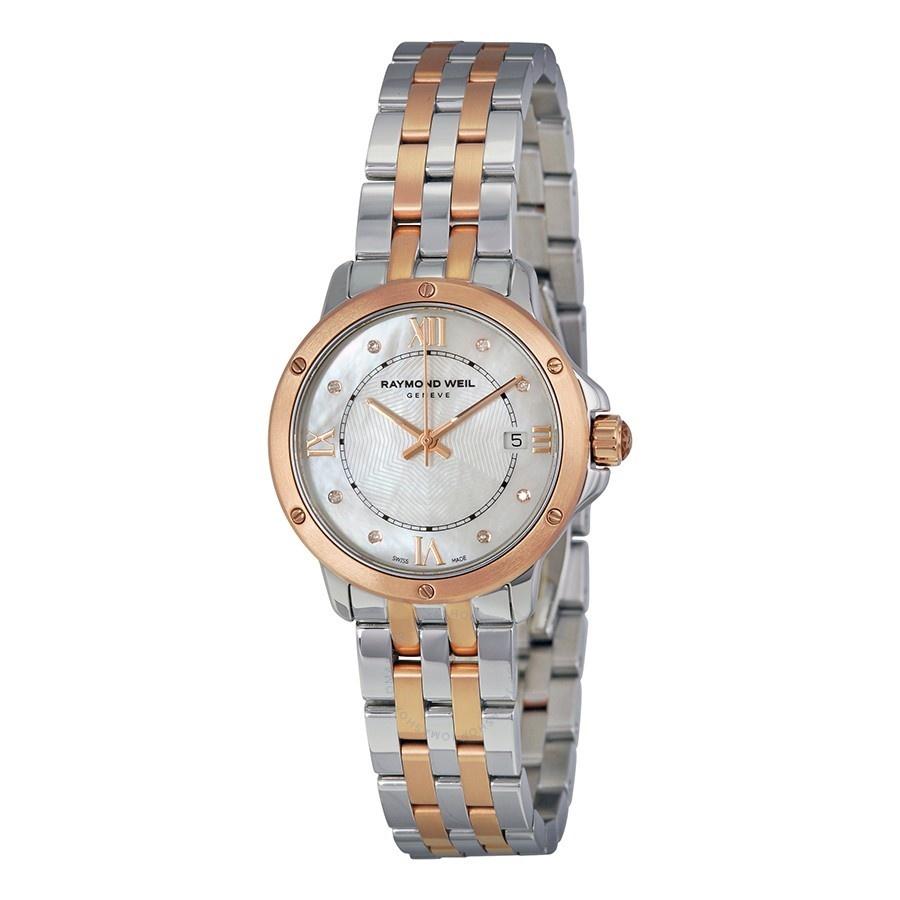 Raymond Weil Women&#39;s 5391-SP5-00995 Tango Diamond Two-Tone Stainless Steel Watch
