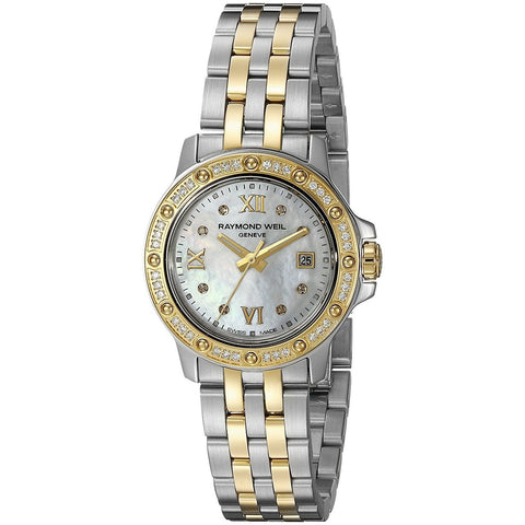 Raymond Weil Women's 5399-SPS-00995 Tango 18kt Yellow Gold Diamond Two-Tone Stainless Steel Watch