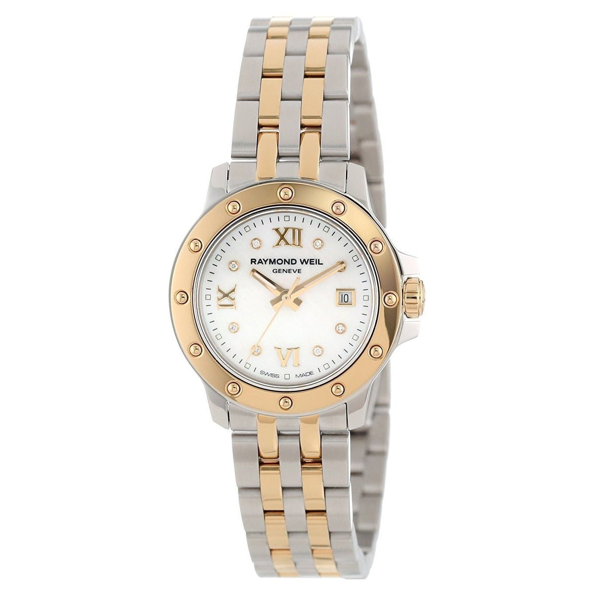 Raymond Weil Women&#39;s 5399-STP-00995 Tango Diamond Two-Tone Stainless Steel Watch