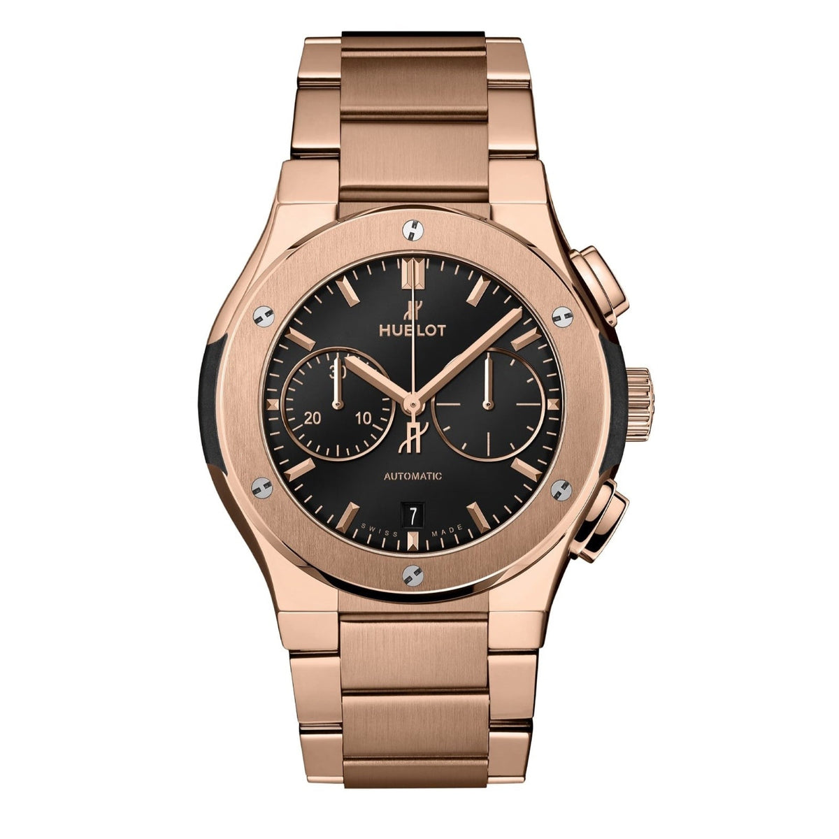 Hublot Men's 540.OX.1180.OX Classic Fusion Chronograph Rose-Tone 18Kt Rose Gold Watch