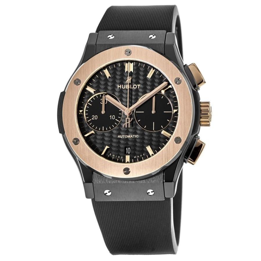 Hublot Men's 541.CO.1781.RX Classic Fusion  Chronograph Black Rubber Watch