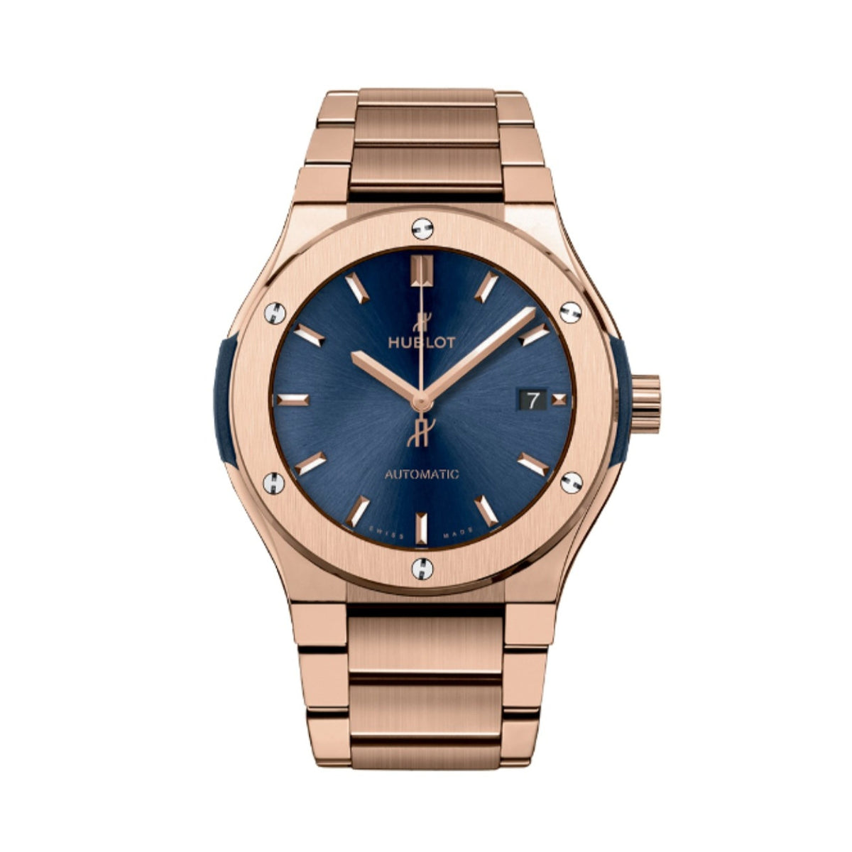 Hublot Men's 548.OX.7180.OX Classic Fusion Rose-Tone 18Kt Rose Gold Watch