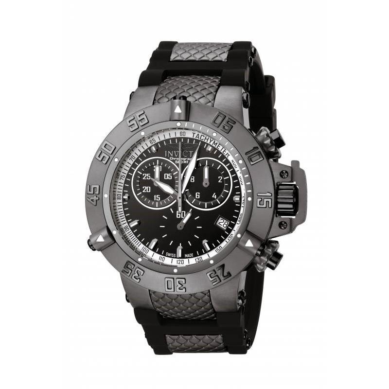 Invicta Men's 5508 Subaqua Noma III Chronograph Black and Gunmetal Ins