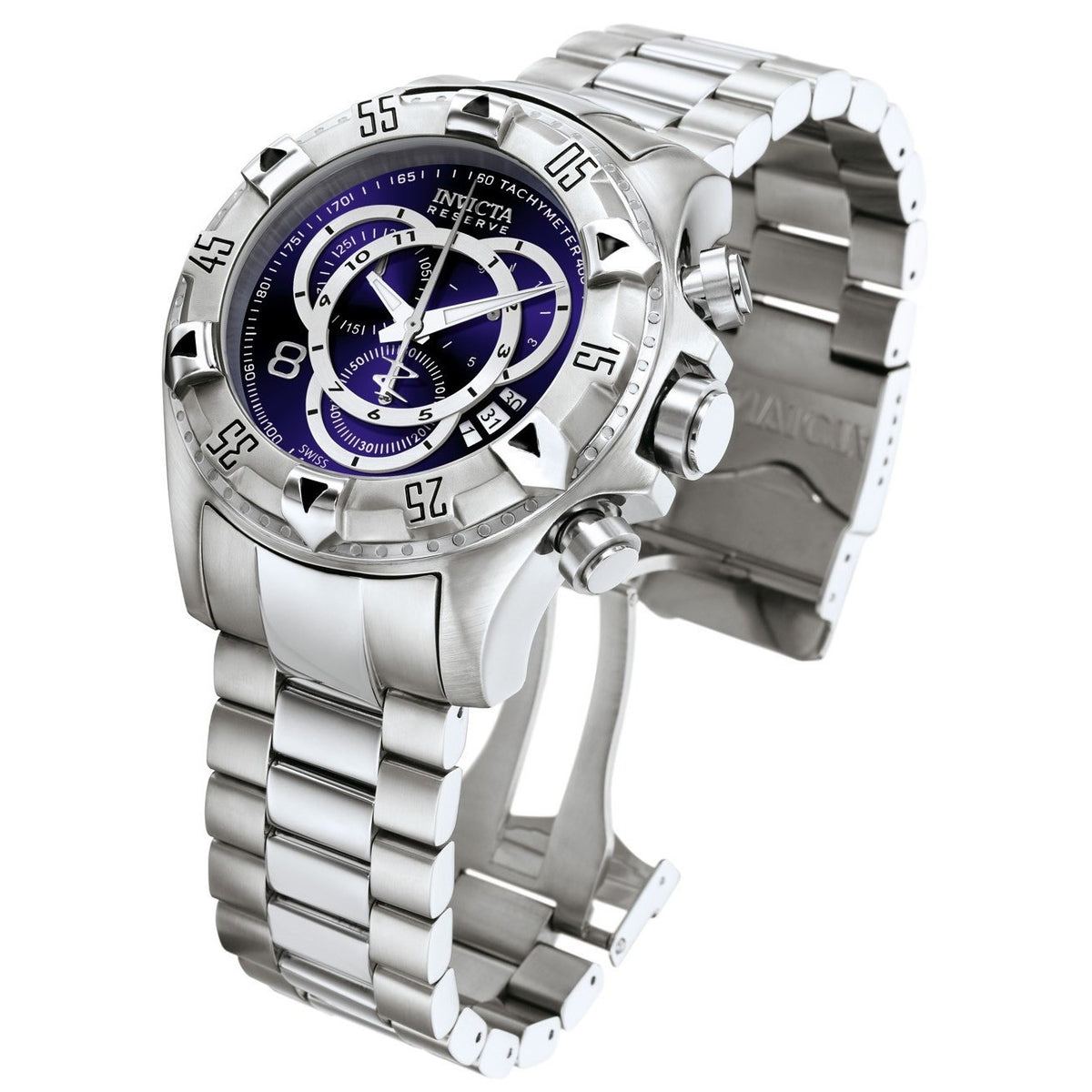 Invicta Men's 5526 Excursion Reserve Chronograph Stainless Steel Stainless Steel Watch
