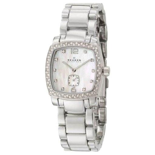Skagen Women's 555SSXD Crystal Stainless Steel Watch