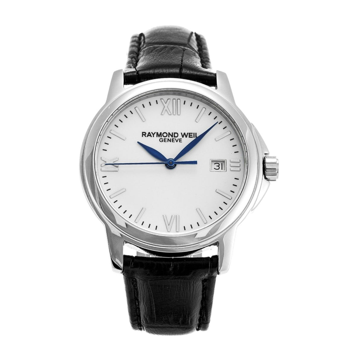 Raymond Weil Men's 5576-MAP-00307 Tradition Black Leather Watch