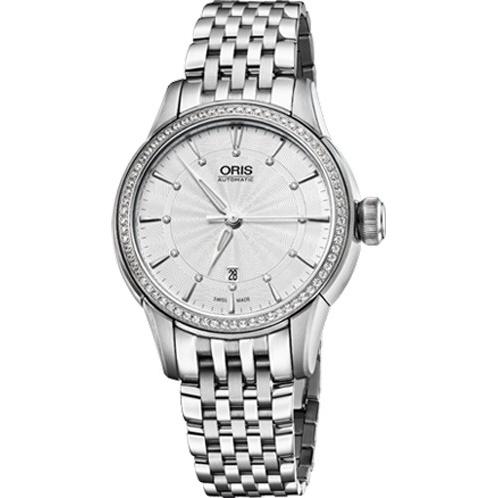 Oris Women&#39;s 56176874951MB Artelier Diamond Automatic Stainless Steel Watch