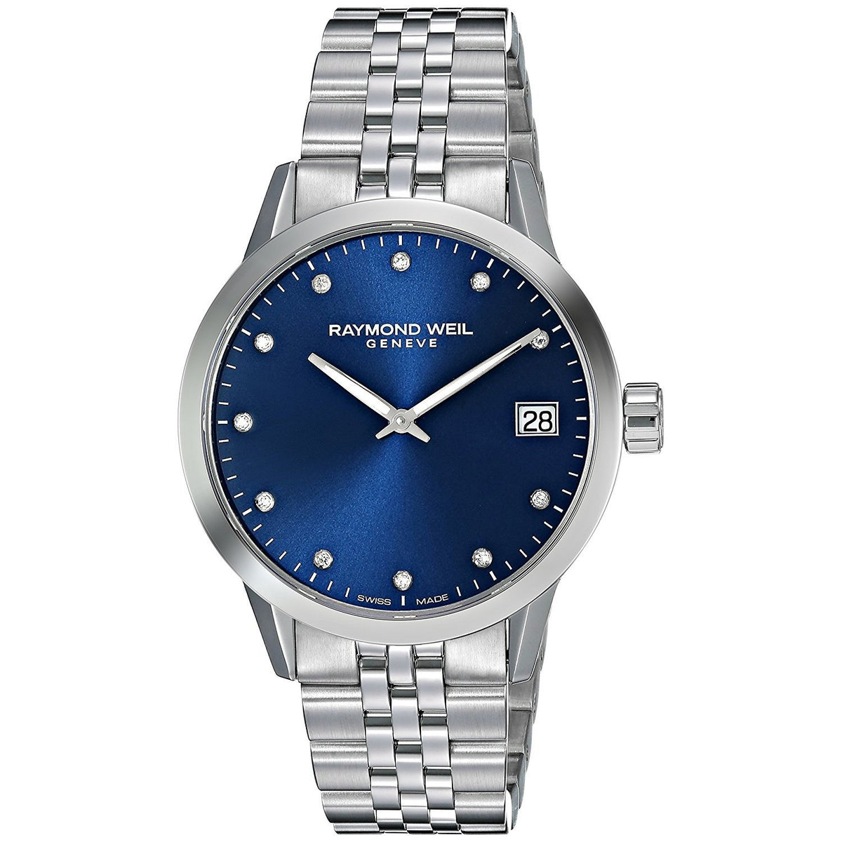 Raymond Weil Women&#39;s 5650-ST-CARA1 Toccata Diamond Stainless Steel Watch