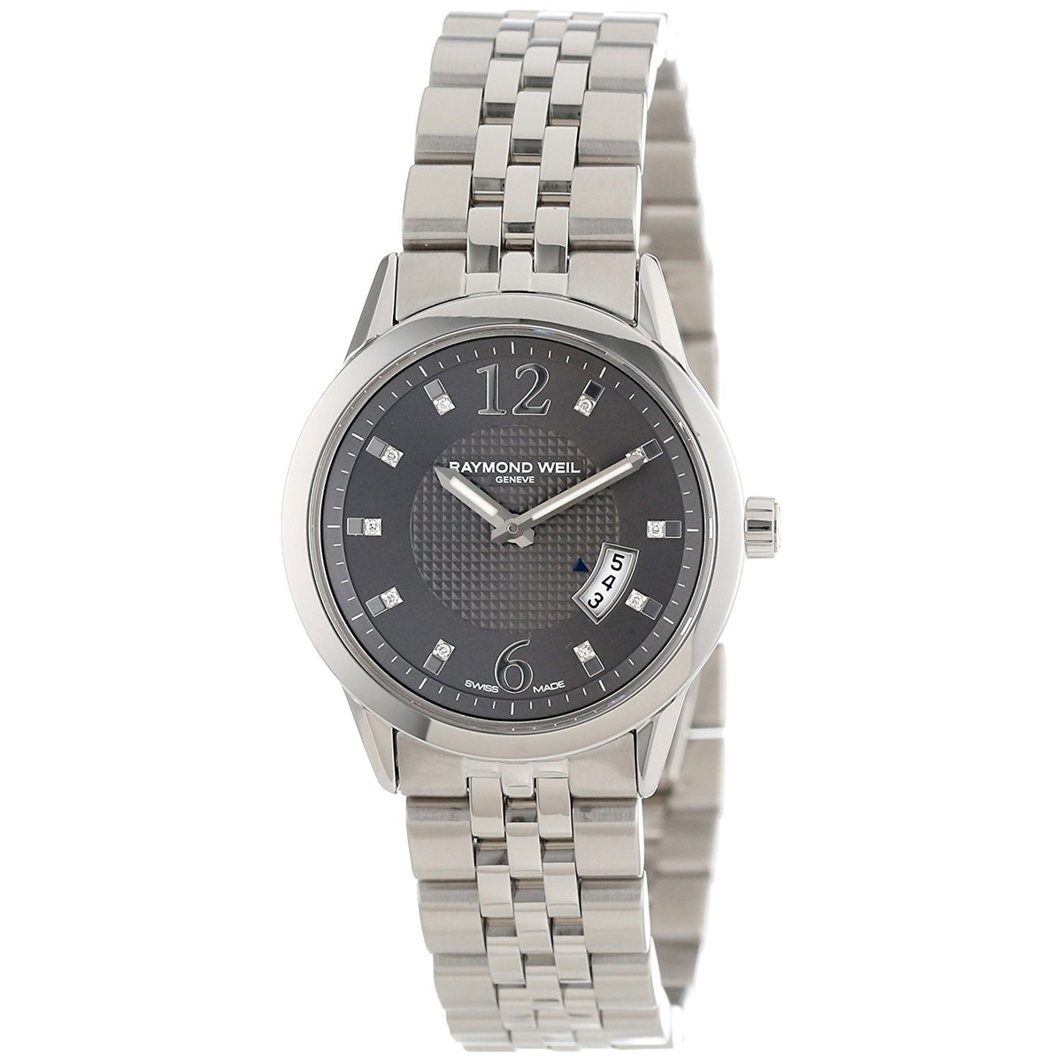 Raymond Weil Women&#39;s 5670-ST-05645 Freelancer Diamond Stainless Steel Watch