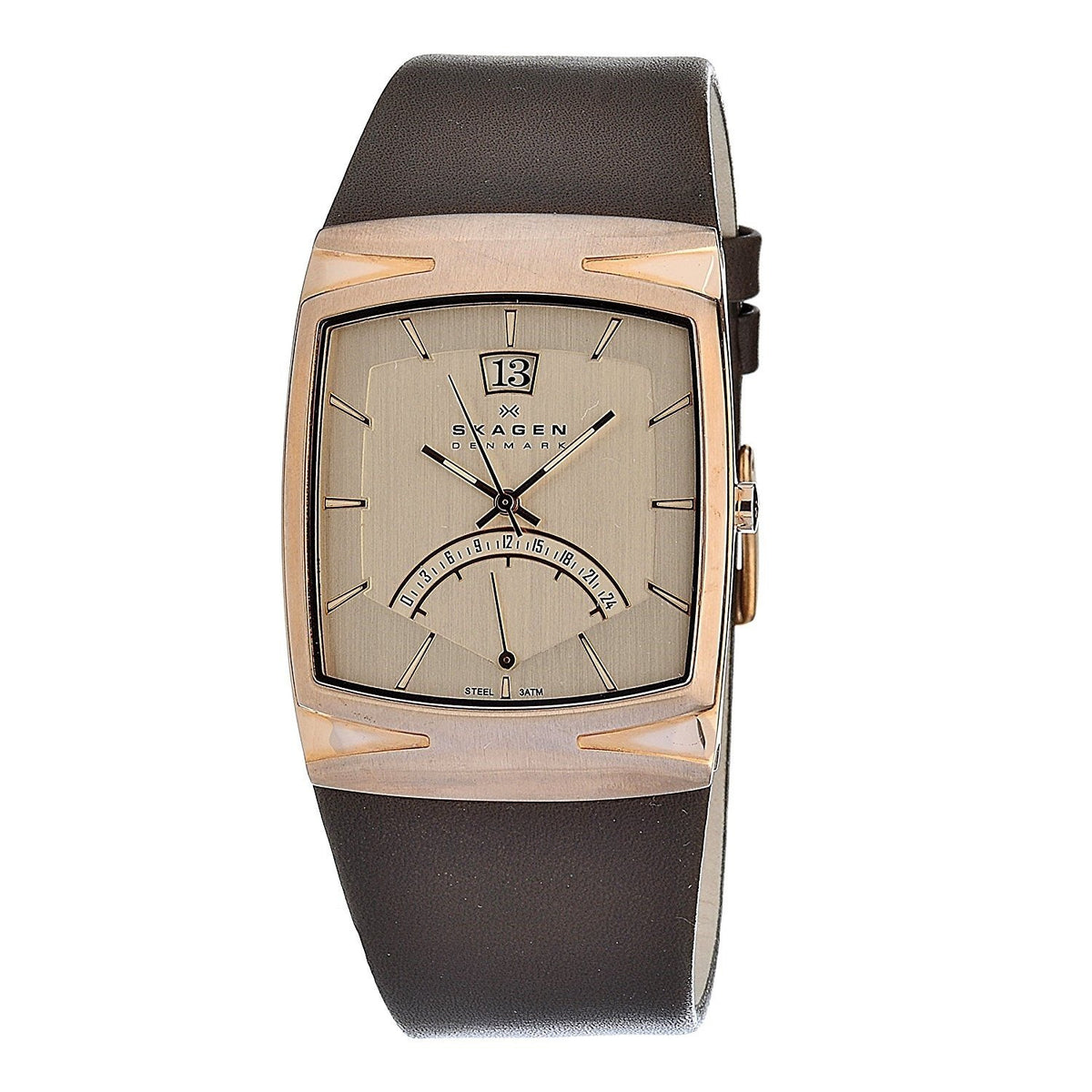 Skagen Men's 568LRLZD Brown Leather Watch