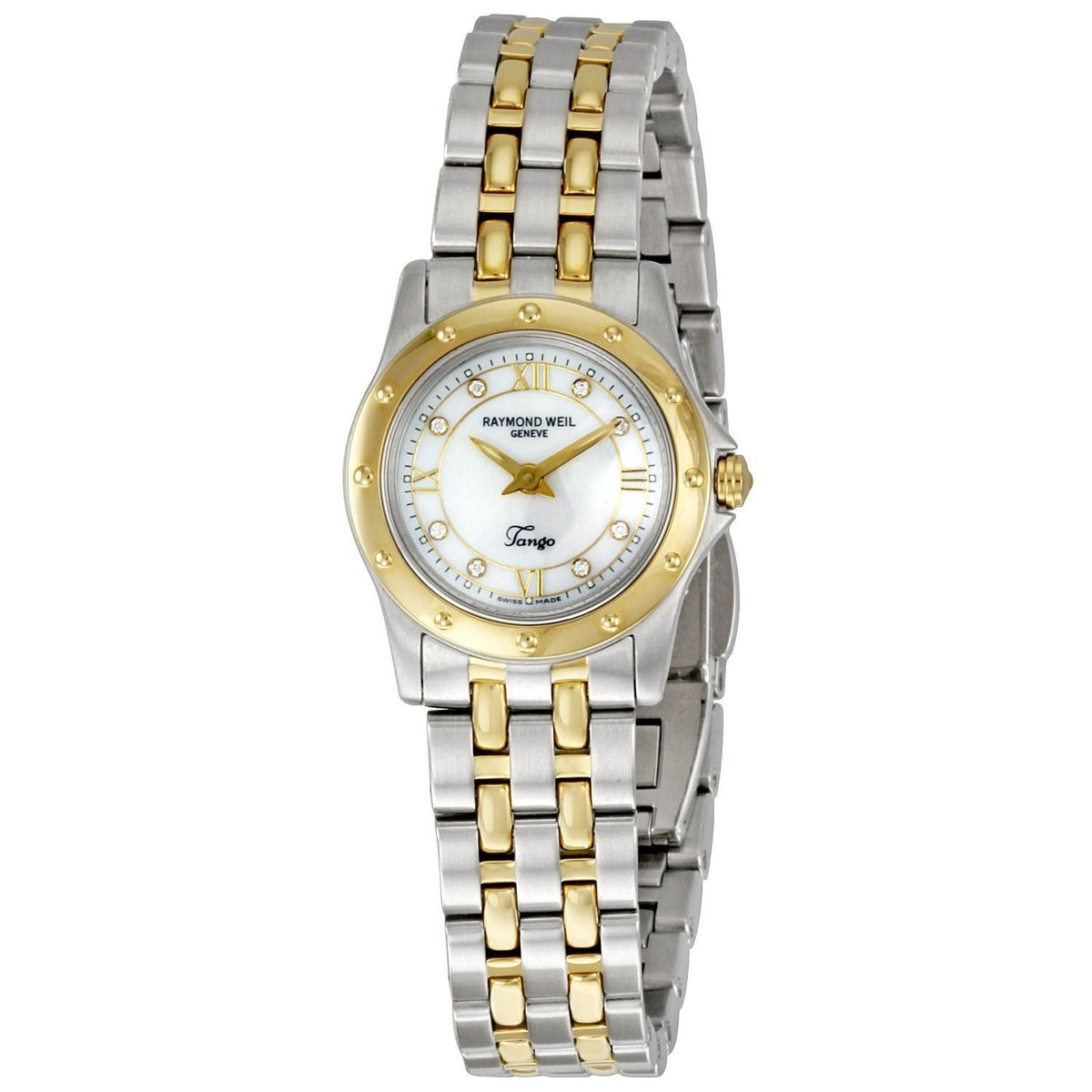 Raymond Weil Women&#39;s 5790-STP-00995 Tango Diamond Two-Tone Stainless Steel Watch
