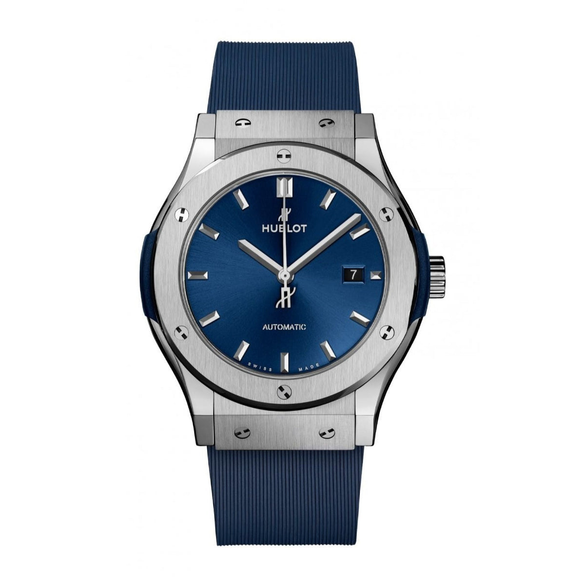 Hublot Women's 581.NX.7170.RX Classic Fusion Blue Rubber Watch