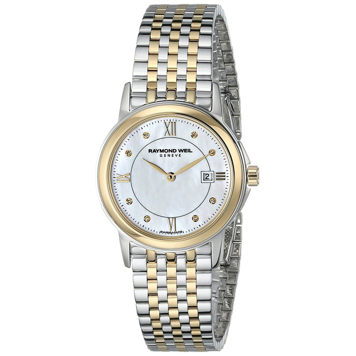 Raymond Weil Women&#39;s 5966-STP-00995 Tradition Diamond Two-Tone Stainless Steel Watch