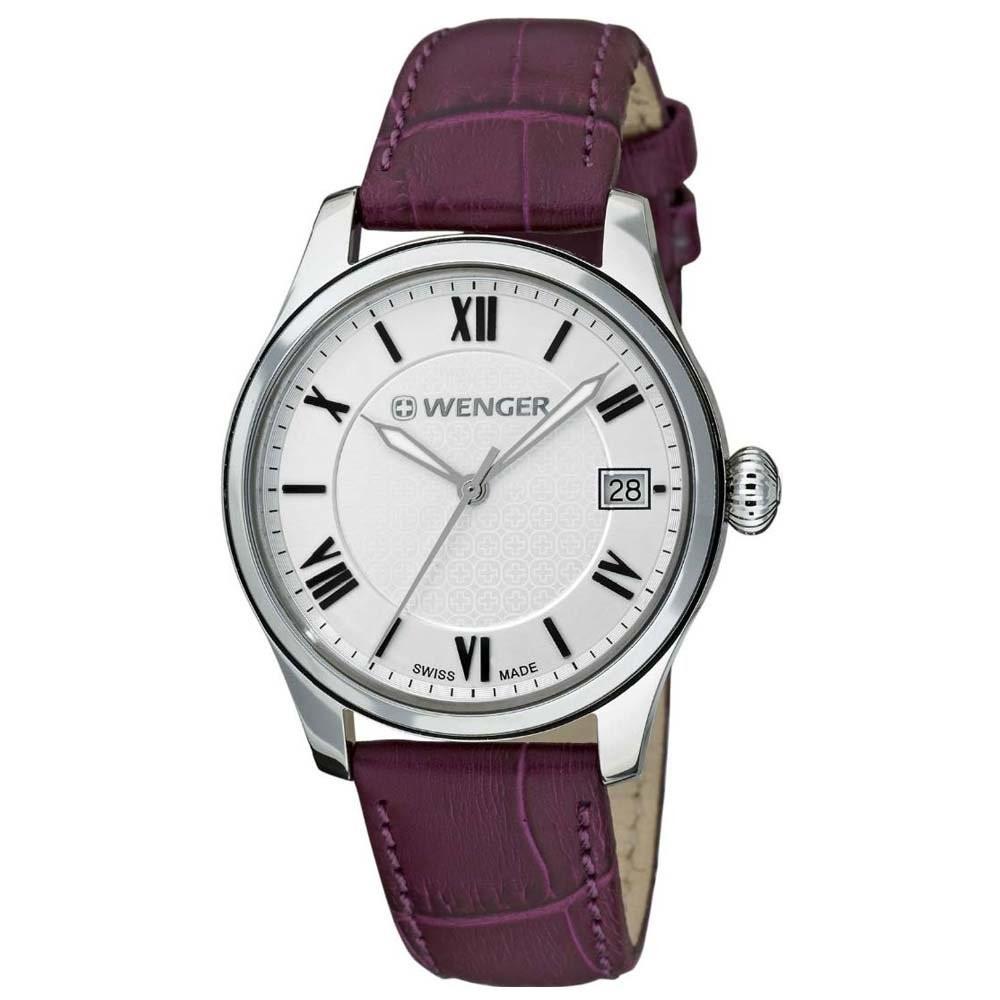 Wenger Women&#39;s 60.0521.103 Terragraph Purple Leather Watch