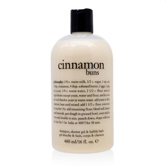 Philosophy Cinnamon Buns Shampoo Shower Gel & Bubble Bath 16.0 Oz For Women