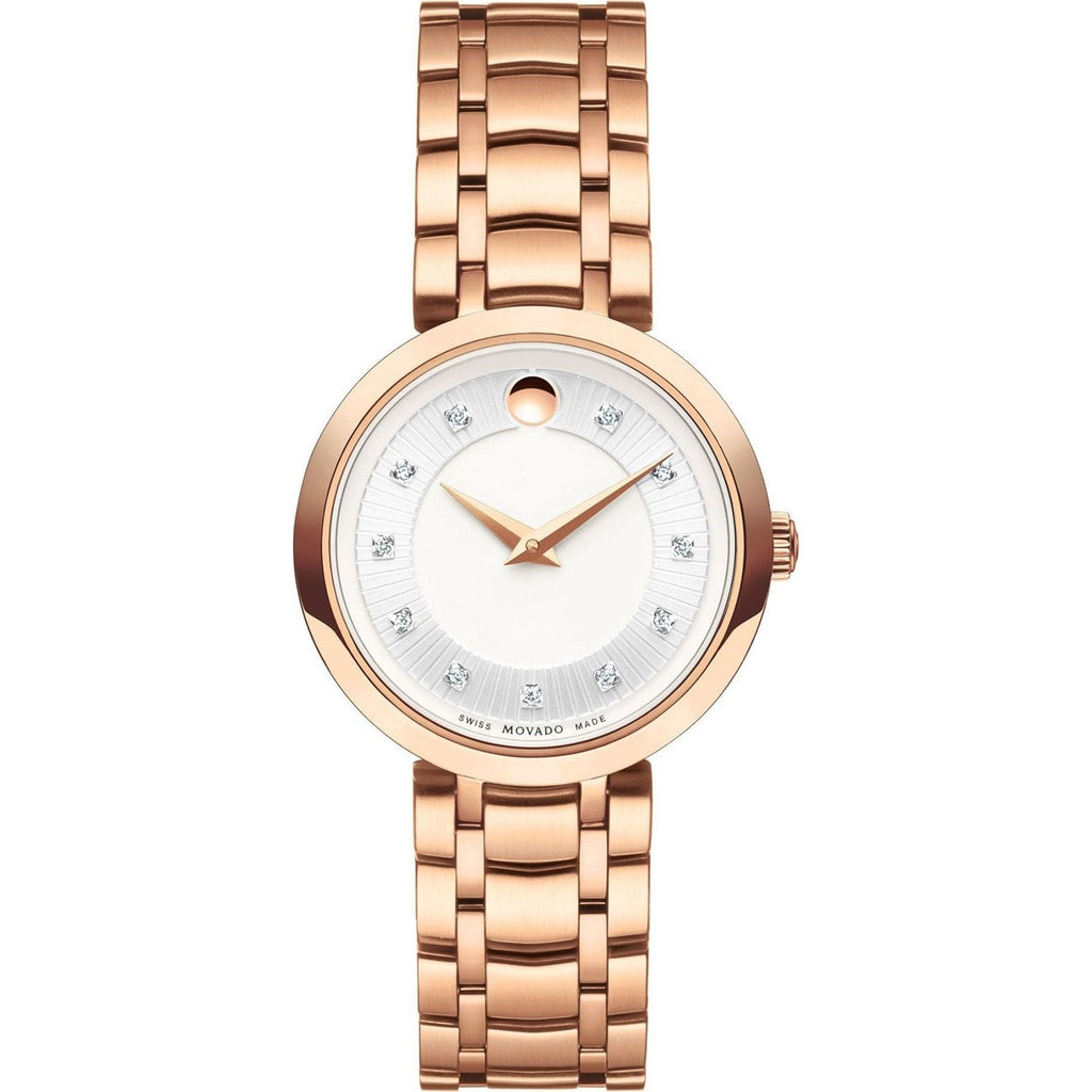 Rose Goldtone Women\'s Movado Watch 1881 W/Diamond Markers Movado Ladies main image 4