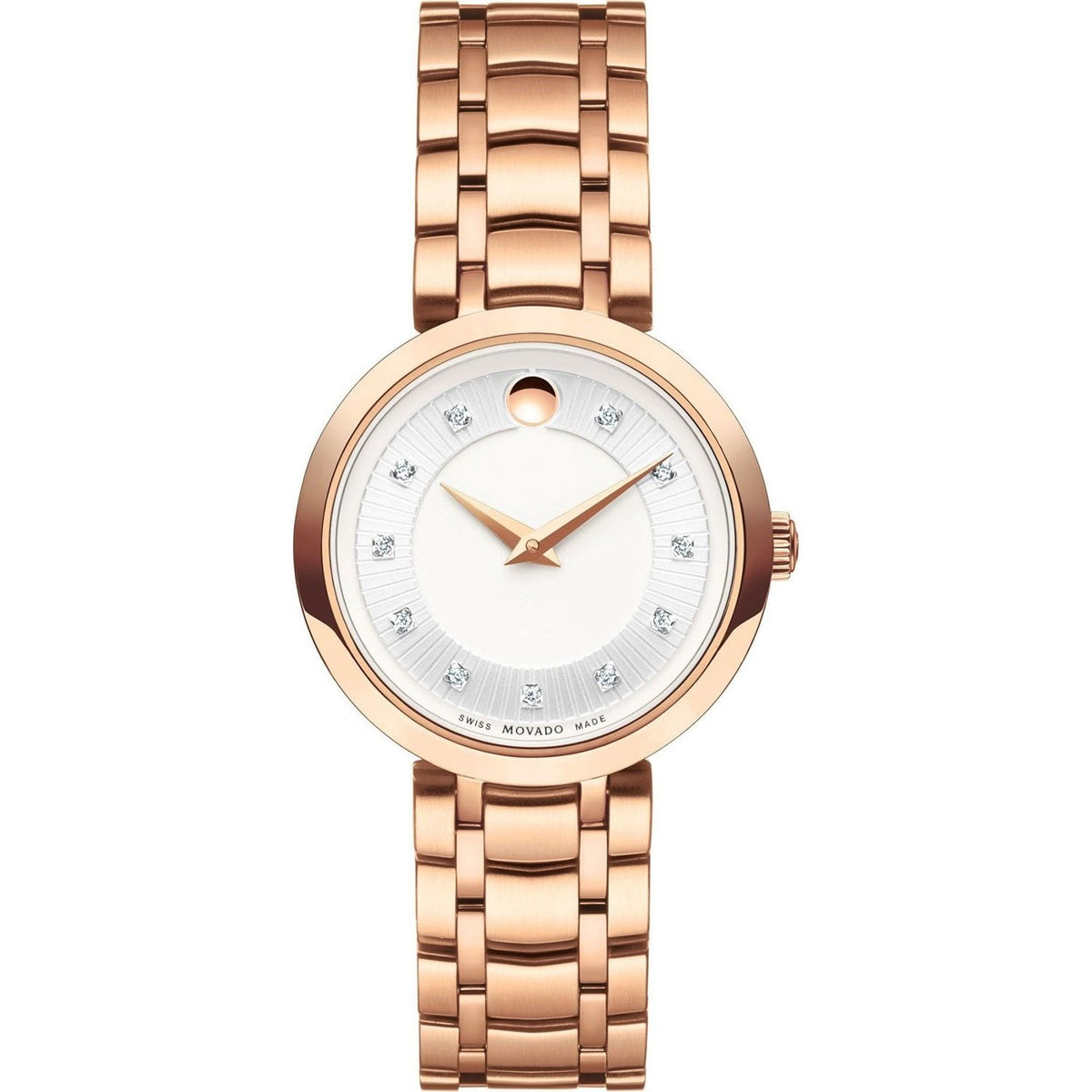 Movado Women&#39;s 607100 1881 Rose Gold-Tone Stainless Steel Watch