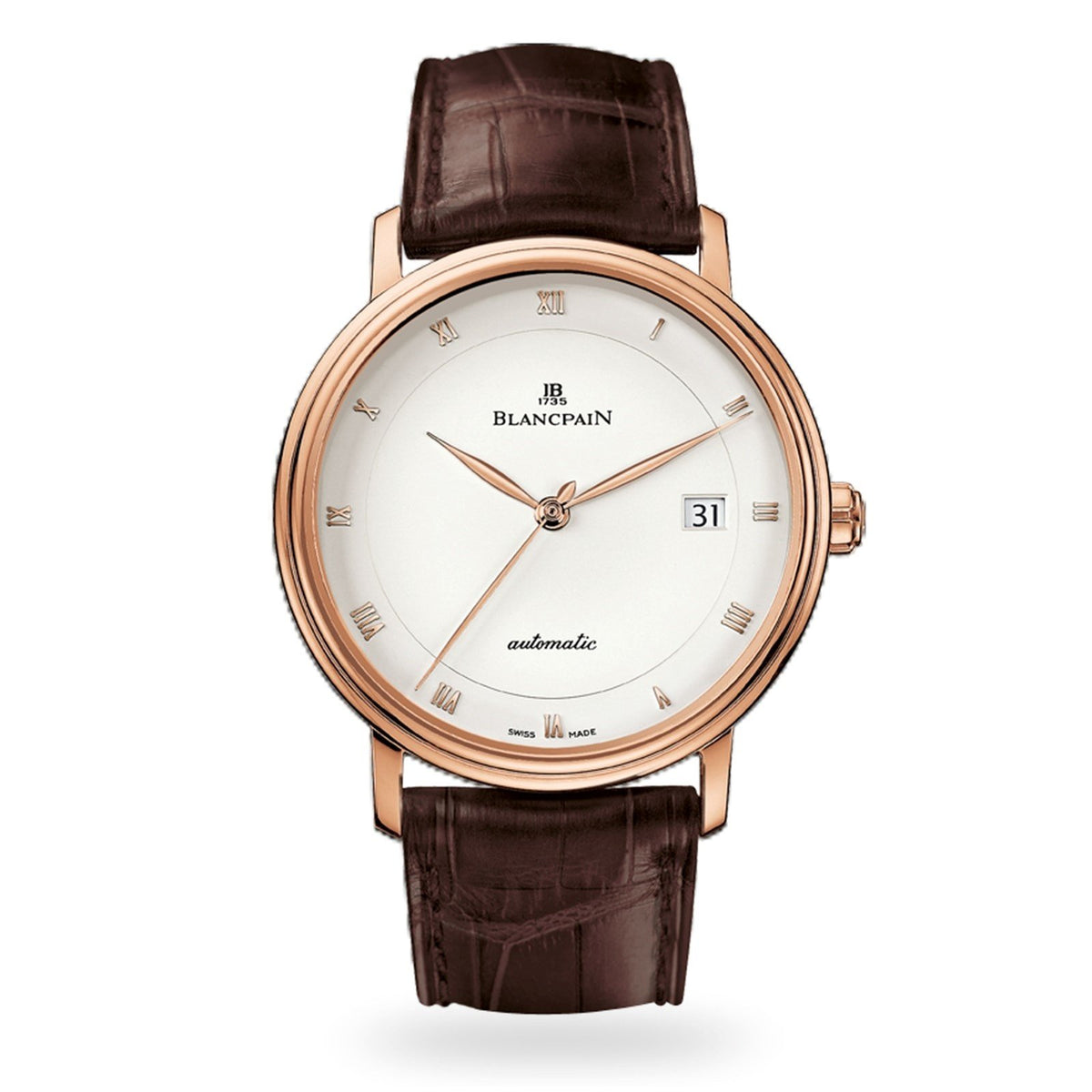 Blancpain Men's 6223-3642-55B Villeret Ultra Slim Brown Leather Watch