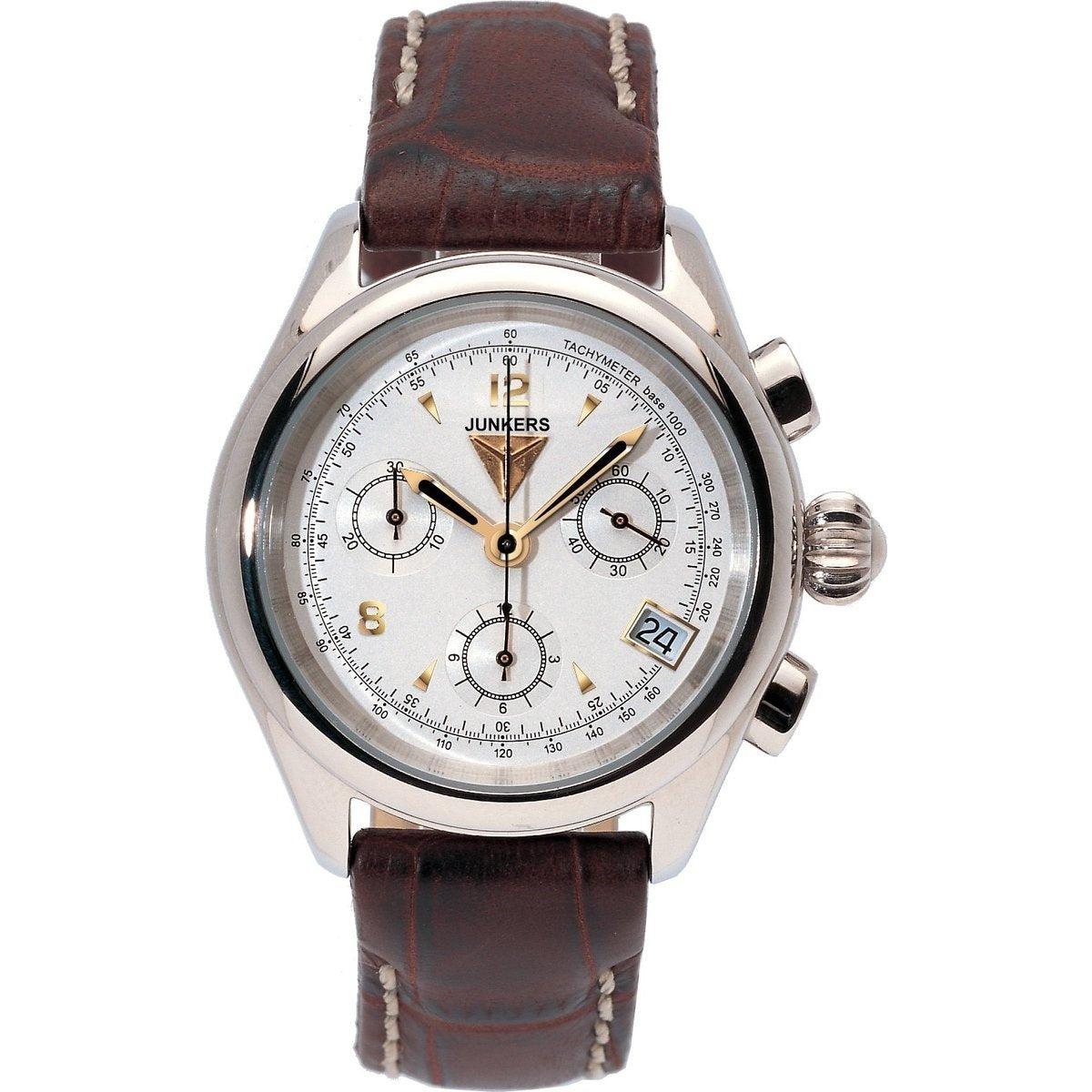 Junkers Women&#39;s 6289-1 Himalaya Chronograph Brown Leather Watch