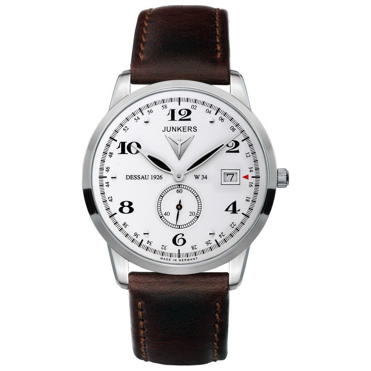 Junkers Men&#39;s 6334-1 Dessau Brown Leather Watch