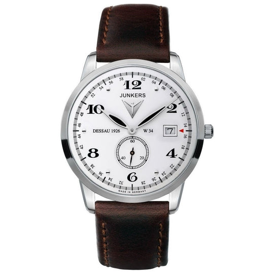 Junkers Men's 6334-1 Dessau Brown Leather Watch