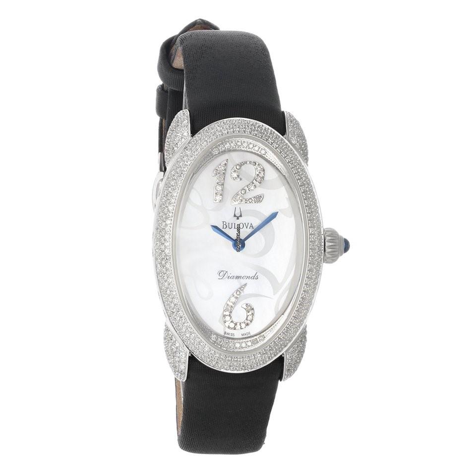 Bulova Women's 63R111 Premier Black Leather Watch