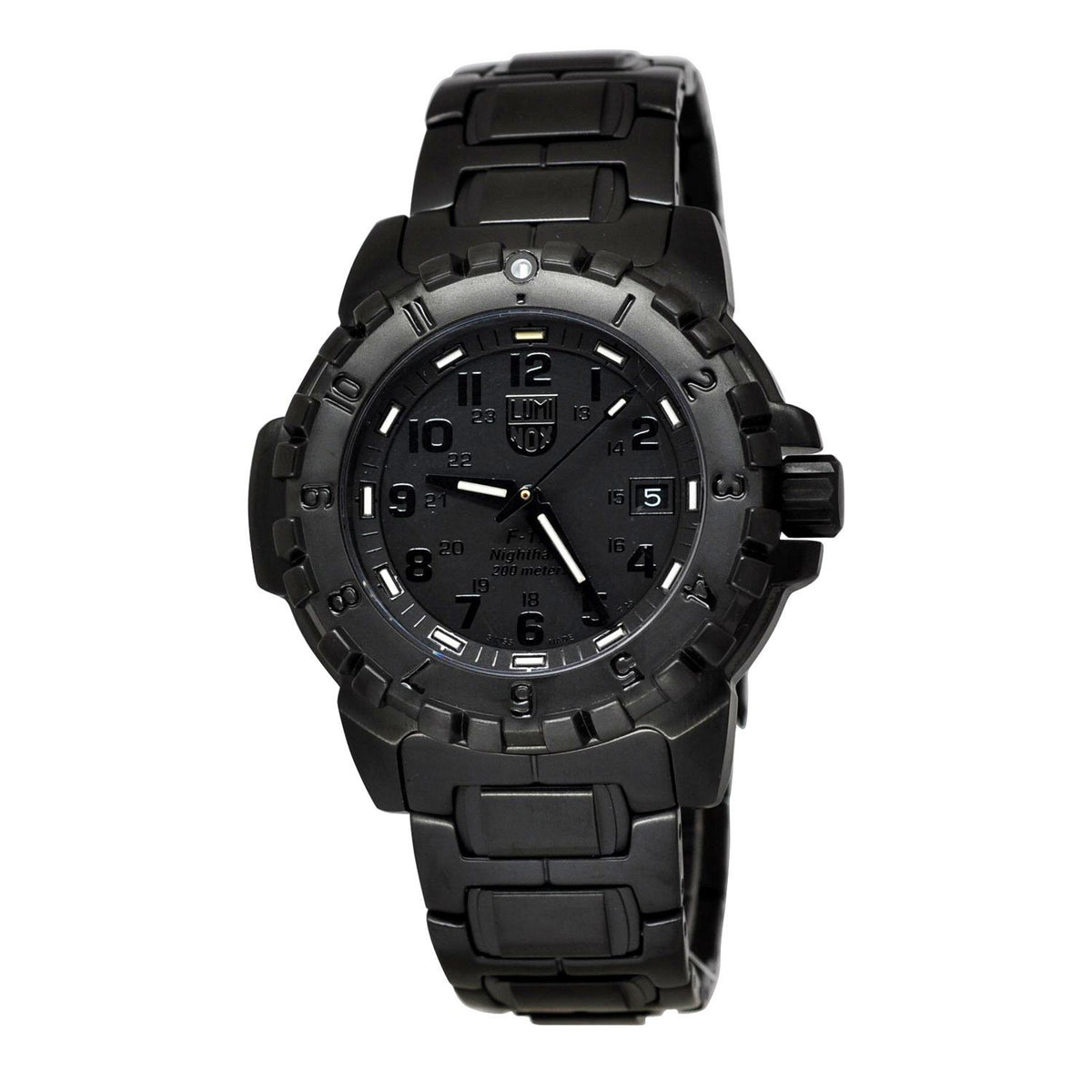 Luminox Men&#39;s 6402.BO F-117 Nighthawk Black Stainless Steel Watch