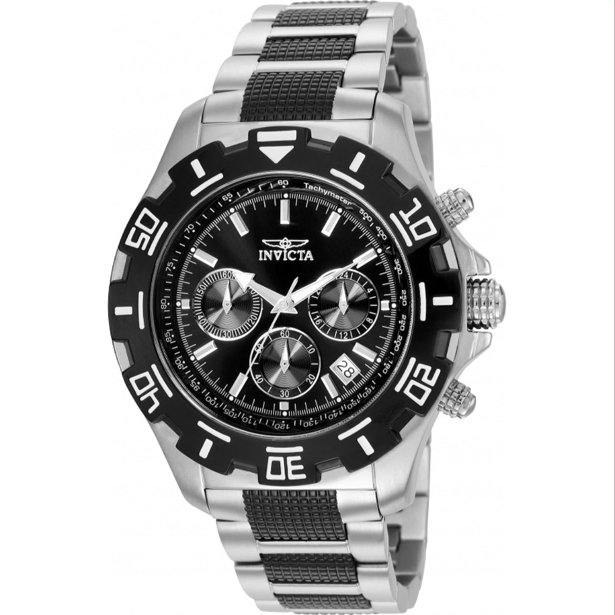 Invicta Men's 6407 Specialty Black and Silver Stainless Steel Watch