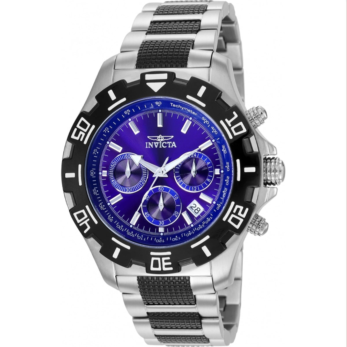 Invicta Men's 6408 Specialty Black and Silver Stainless Steel Watch