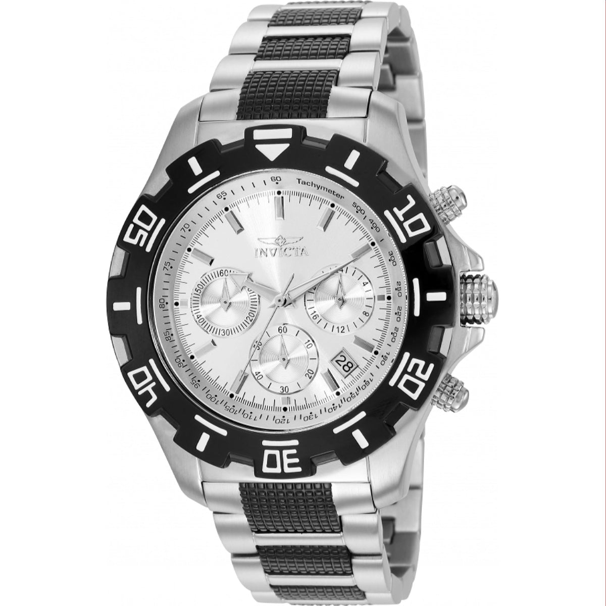 Invicta Men's 6409 Specialty Black and Silver Stainless Steel Watch