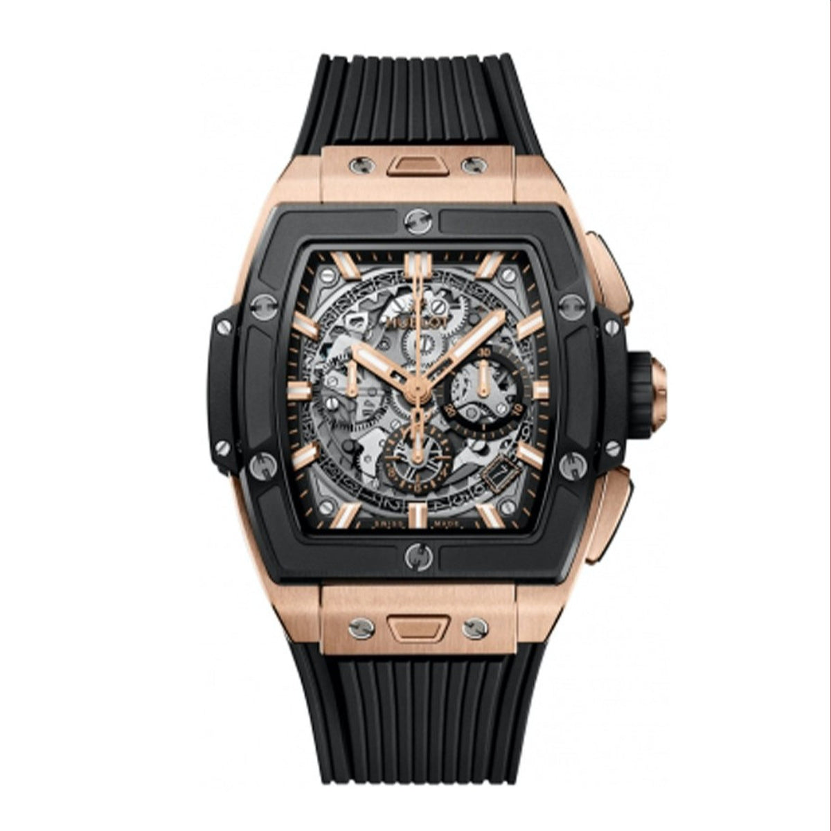 Hublot Men's 642.OM.0180.RX Spirit of Big Bang Chronograph Black Rubber Watch