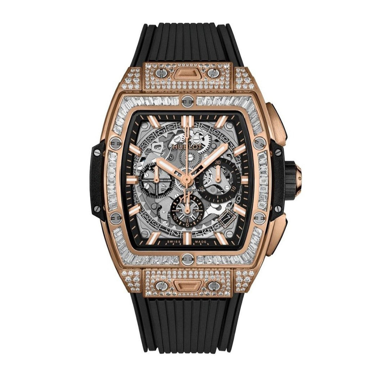 Hublot Men's 642.OX.0180.RX.0904 Spirit of Big Bang Chronograph Black Rubber Watch